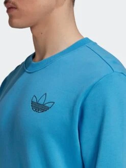 Adidas Originals Trefoil Ser Crew Neck Sweat Top - Blue -Sport Sphere UTXUG SQ4 0000000020 BLUE MDd