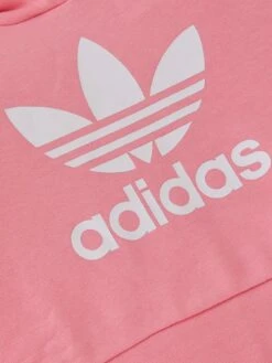 Adidas Originals Junior Girls Adicolor Trefoil Boxy Hoodie - Light Pink -Sport Sphere UUBNW SQ4 0000000367 LIGHT PINK SLd
