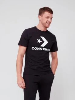 Converse Star Chevron Short Sleeve Tee - Black