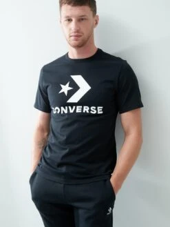 Converse Star Chevron Short Sleeve Tee - Black -Sport Sphere UVSVG SQ6 0000000004 BLACK MDd2
