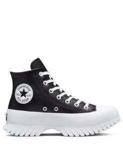 Converse Chuck Taylor All Star Lugged Leather Hi-Tops - Black/White