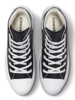 Converse Chuck Taylor All Star Lugged Leather Hi-Tops - Black/White -Sport Sphere UWGDU SQ4 0000000019 BLACK WHITE SLt