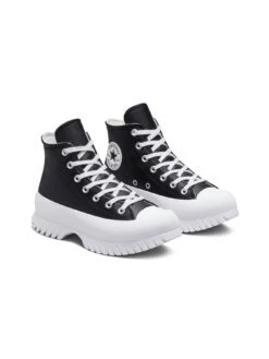 Converse Chuck Taylor All Star Lugged Leather Hi-Tops - Black/White -Sport Sphere UWGDU SQ6 0000000019 BLACK WHITE SLd