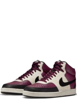 Nike Court Vision Mid - Burgundy/Black/White -Sport Sphere UX3ZL SQ3 0000016912 BURGUNDY BLACK WHITE SLf