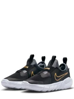 Nike Flex Runner Kids Unisex Trainers - Black/Gold  -Sport Sphere UXJSR SQ3 0000000078 BLACK GOLD SLf