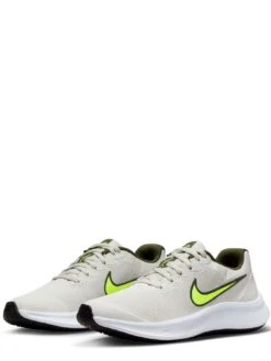 Nike Star Runner Junior Unisex Trainers - Beige/Green -Sport Sphere UXJVS SQ3 0000016191 BEIGE YELLOW SLf