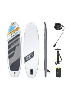 Bestway Hydro-Force White Cap SUP Inflatable Stand-Up Paddle Board Set 10ft