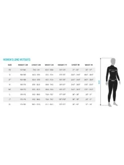 Osprey Womens Origin Full Length Wetsuit 5mm - Black -Sport Sphere UYBJQ SQ7 0000000004 BLACK SLd4