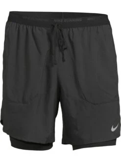 Nike Run Dri-FIT 2-in-1 7" Flex Stride Shorts - Black/Silver -Sport Sphere UYBK8 SQ5 0000000075 BLACK SILVER MDd1