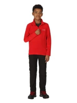Regatta Kids Hot Shot II Three Quarter Zip Fleece - Red -Sport Sphere UZK9L SQ4 0000000017 RED SLd