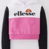 Ellesse Junior Girls Miyam Crop Hoody - PINK
