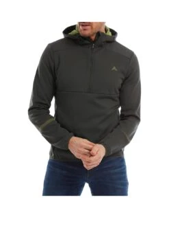 Altura Grid Mens Cycling Softshell Half Zip Hoodie - Carbon