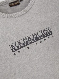 NAPAPIJRI S-box Logo Boys T-shirt - Light Grey -Sport Sphere V32KR SQ4 0000000215 LIGHT GREY SLd