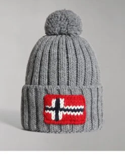 NAPAPIJRI Semiury 5 Flag Beanie - Grey Melange