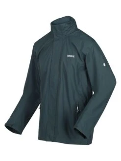Regatta Matt Waterproof Shell Hooded Jacket - Green -Sport Sphere V3GNN SQ5 0000000047 GREEN MDd1