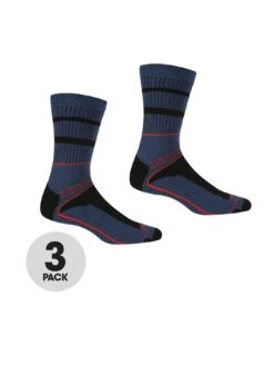 Regatta Samaris 3 Season 2-pack Socks - Blue