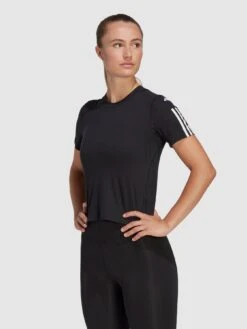 Adidas Women's Train Essentials Cotton T-Shirt- Black/White