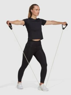 Adidas Women's Train Essentials Cotton T-Shirt- Black/White -Sport Sphere V3L3S SQ3 0000000019 BLACK WHITE MDo