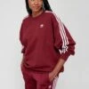 Adidas Originals Adicolor Oversized Sweatshirt - Burgundy