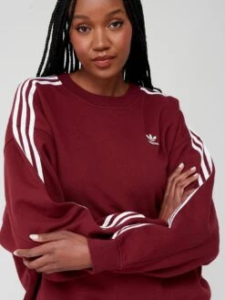 Adidas Originals Adicolor Oversized Sweatshirt - Burgundy -Sport Sphere V3L3X SQ5 0000000151 BURGUNDY MDd1