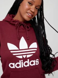 Adidas Originals Trefoil Adicolor Sweatshirt Hoodie - Burgundy -Sport Sphere V3LBA SQ4 0000000151 BURGUNDY MDd