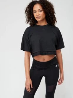 Adidas Women's Dance Ls T-Shirt- Black