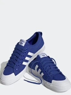 Adidas Originals Nizza Trainers - Blue/White -Sport Sphere V49YW SQ3 0000000216 BLUE WHITE SLf