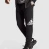 Adidas Sportswear Essentials French Terry Tapered Cuff Logo Joggers - Black