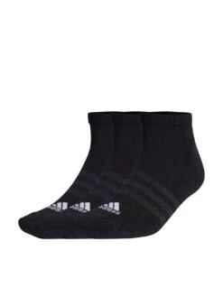 Adidas 3 Pairs Of Performance Cushioned Low-Cut Socks - Black/White