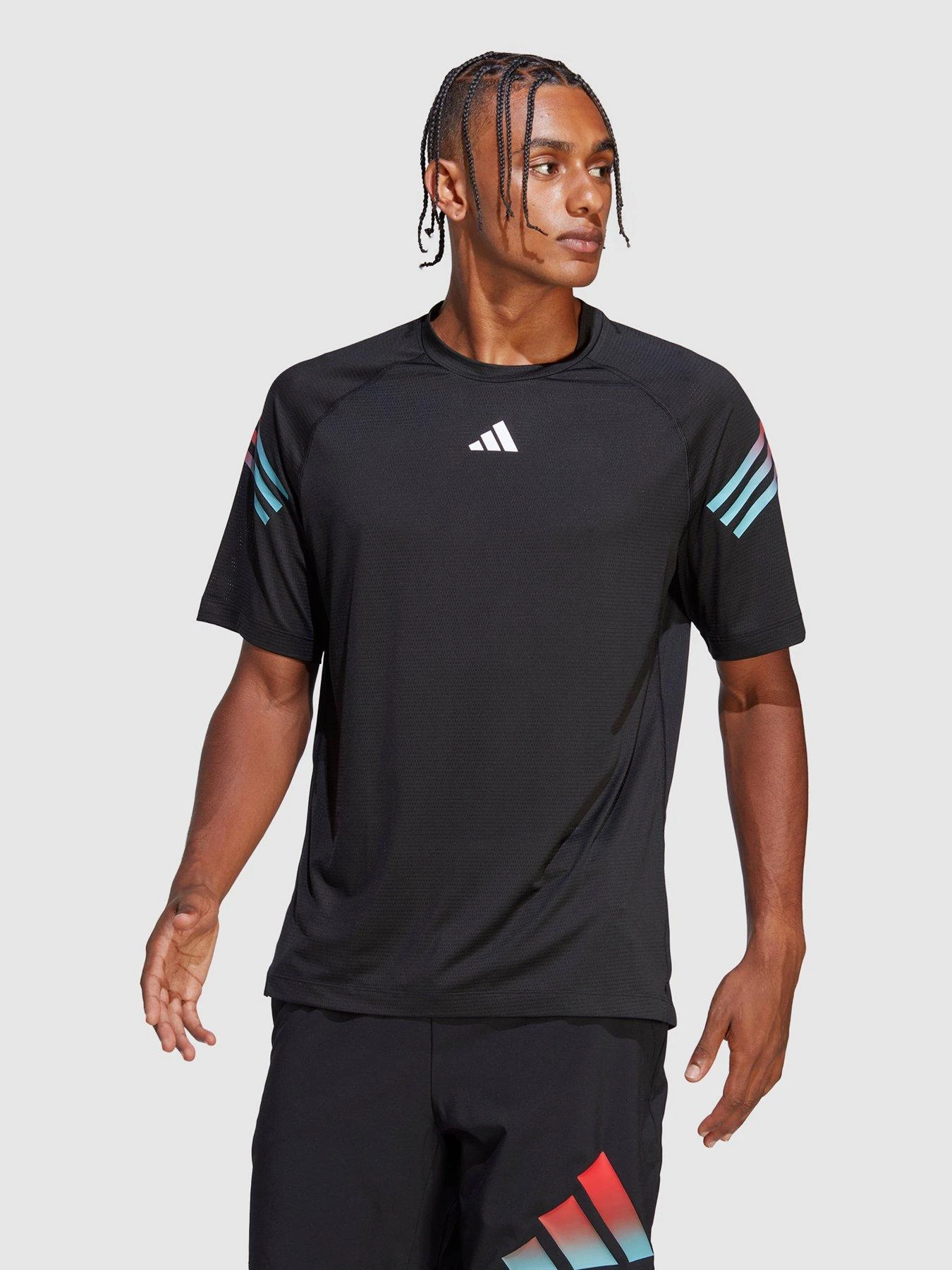 Adidas Men's Ti 3S Tee - BLACK 1 Adidas Men's Ti 3S Tee - BLACK