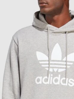 Adidas Originals Adicolor Classics Trefoil Hoodie - Medium Grey Heather -Sport Sphere V4YS9 SQ4 0000000390 MEDIUM GREY HEATHER MDd