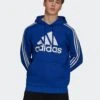 Adidas Sportswear Essentials Fleece 3-Stripes Logo Hoodie - Royal Blue