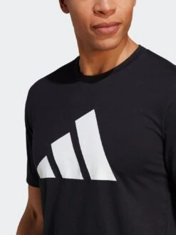Adidas Performance Train Essentials Feelready Logo Training T-shirt - Black/White -Sport Sphere V4YY3 SQ4 0000000019 BLACK WHITE MDd