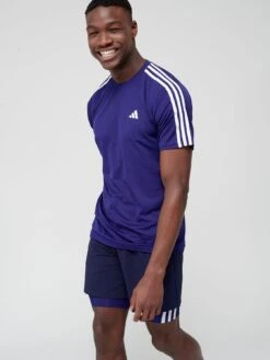 Adidas Performance Train Essentials 3-Stripes Training T-Shirt - Navy