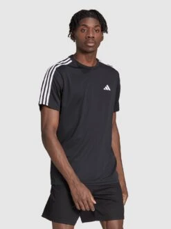 Adidas Performance Train Essentials 3-Stripes Training T-Shirt - Black