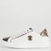 Roberto Cavalli Kids Animal Print Sneakers - White 