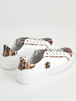 Roberto Cavalli Kids Animal Print Sneakers - White  -Sport Sphere V5GQM SQ3 0000000013 WHITE SLb