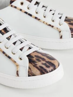 Roberto Cavalli Kids Animal Print Sneakers - White  -Sport Sphere V5GQM SQ6 0000000013 WHITE SLd