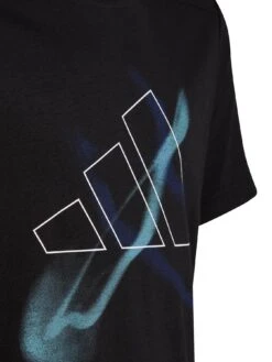 Adidas Junior Boys Train Hiit Graphics T-shirt - Black -Sport Sphere V5PX5 SQ4 0000000019 BLACK WHITE SLd