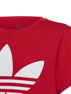 Adidas Originals Junior Unisex Adicolor Trefoil Tee - Bright Red -Sport Sphere V5PZ7 SQ5 0000002882 BRIGHT RED SLd1