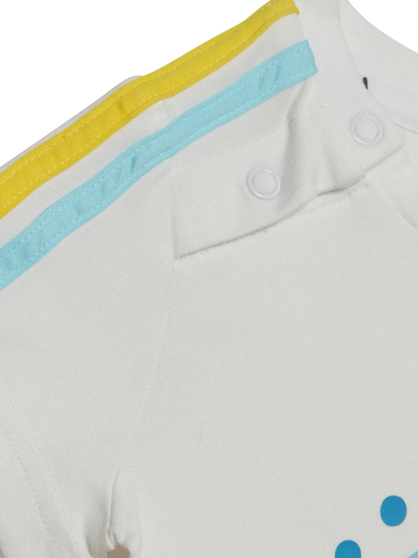 Adidas Infant 3-Stripes Vest & Bib Gift Set - White 3 Adidas Infant 3-Stripes Vest & Bib Gift Set - White - Image 3