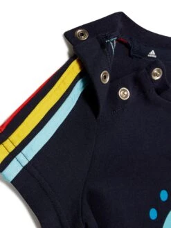 Adidas Sportswear Unisex Infant 3-Stripes Vest & Bib Gift Set - Navy -Sport Sphere V5Q6R SQ4 0000000397 NAVY MULTI SLd