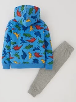 Converse Younger Boys Dino French Terry Pullover Hoodie & Leggings Set - Blue/Light Grey -Sport Sphere V6XSP SQ3 0000000215 LIGHT GREY SLb