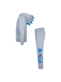Converse Younger Boys Dino Ft Fz Hoodie Set - Light Grey -Sport Sphere V6XZ7 SQ4 0000000215 LIGHT GREY SLd