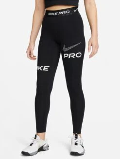 Nike Women's Pro Legging - BLACK/GREY