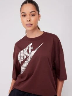 Nike Women's Nsw Short Sleeve T-Shirt - CHARCOAL -Sport Sphere V8TR7 SQ4 0000000070 DARK GREY MDd