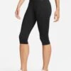 Nike Women's One Dri Fit Capri Legging - BLACK/WHITE