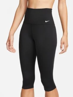 Nike Women's One Dri Fit Capri Legging - BLACK/WHITE -Sport Sphere V8TSS SQ4 0000000019 BLACK WHITE MDd