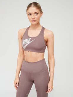 Nike Swoosh Medium Support Bra - Purple