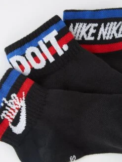 Nike 3 Pack Of Everyday Essential Socks - Black -Sport Sphere V8TU9 SQ4 0000000019 BLACK WHITE SLd